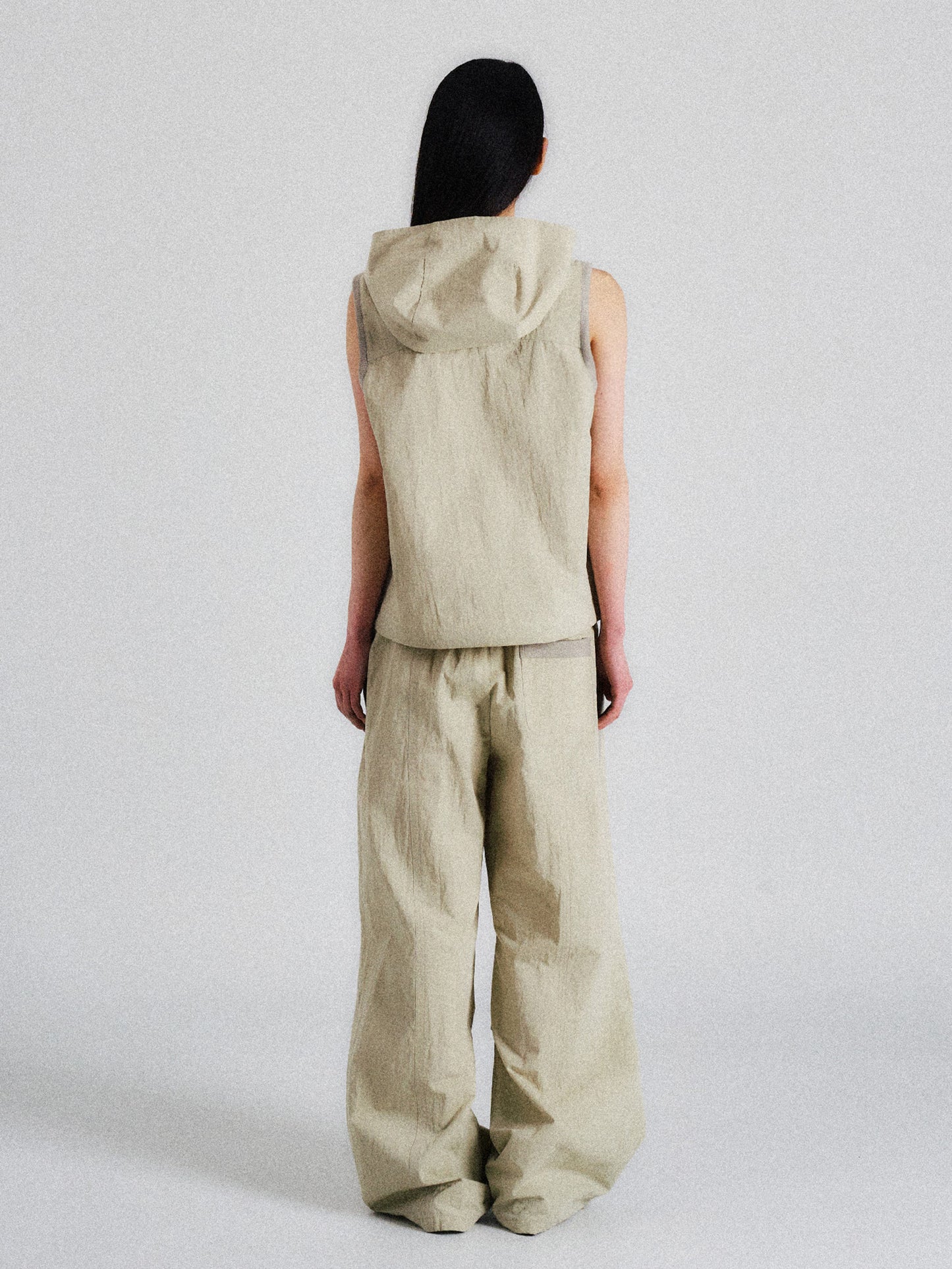 RIB ANORAK VEST (IVORY)