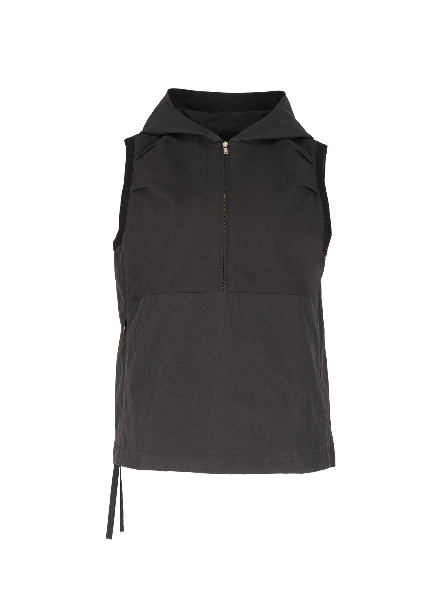 RIB ANORAK VEST (BLACK)