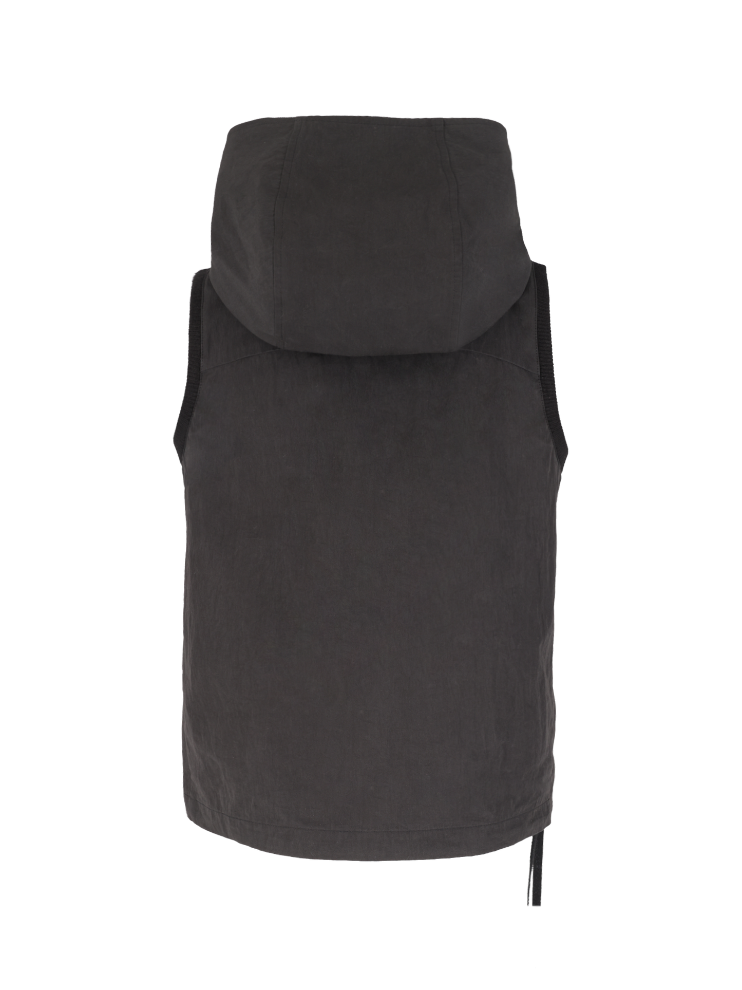 RIB ANORAK VEST (BLACK)