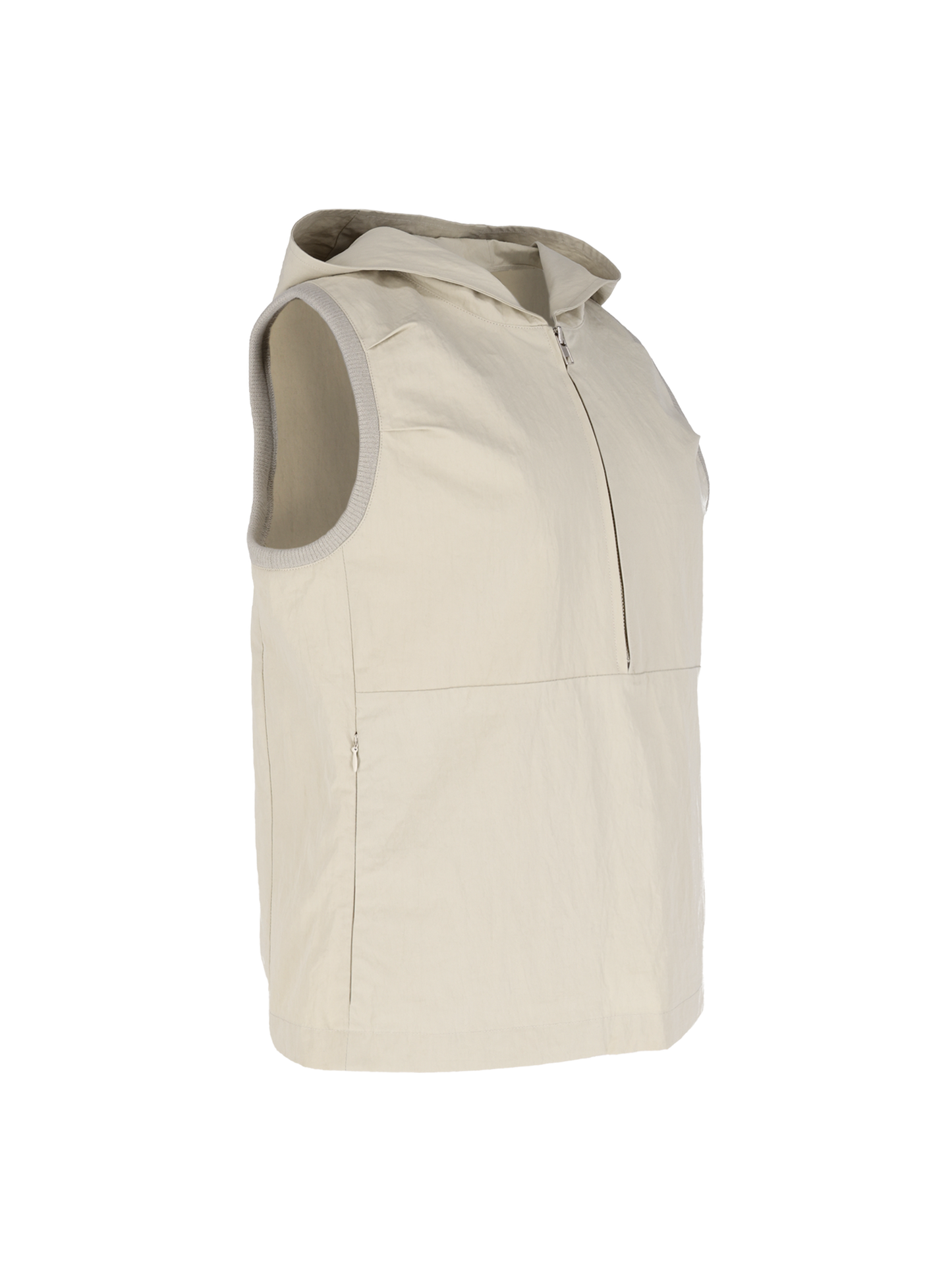 RIB ANORAK VEST (IVORY)