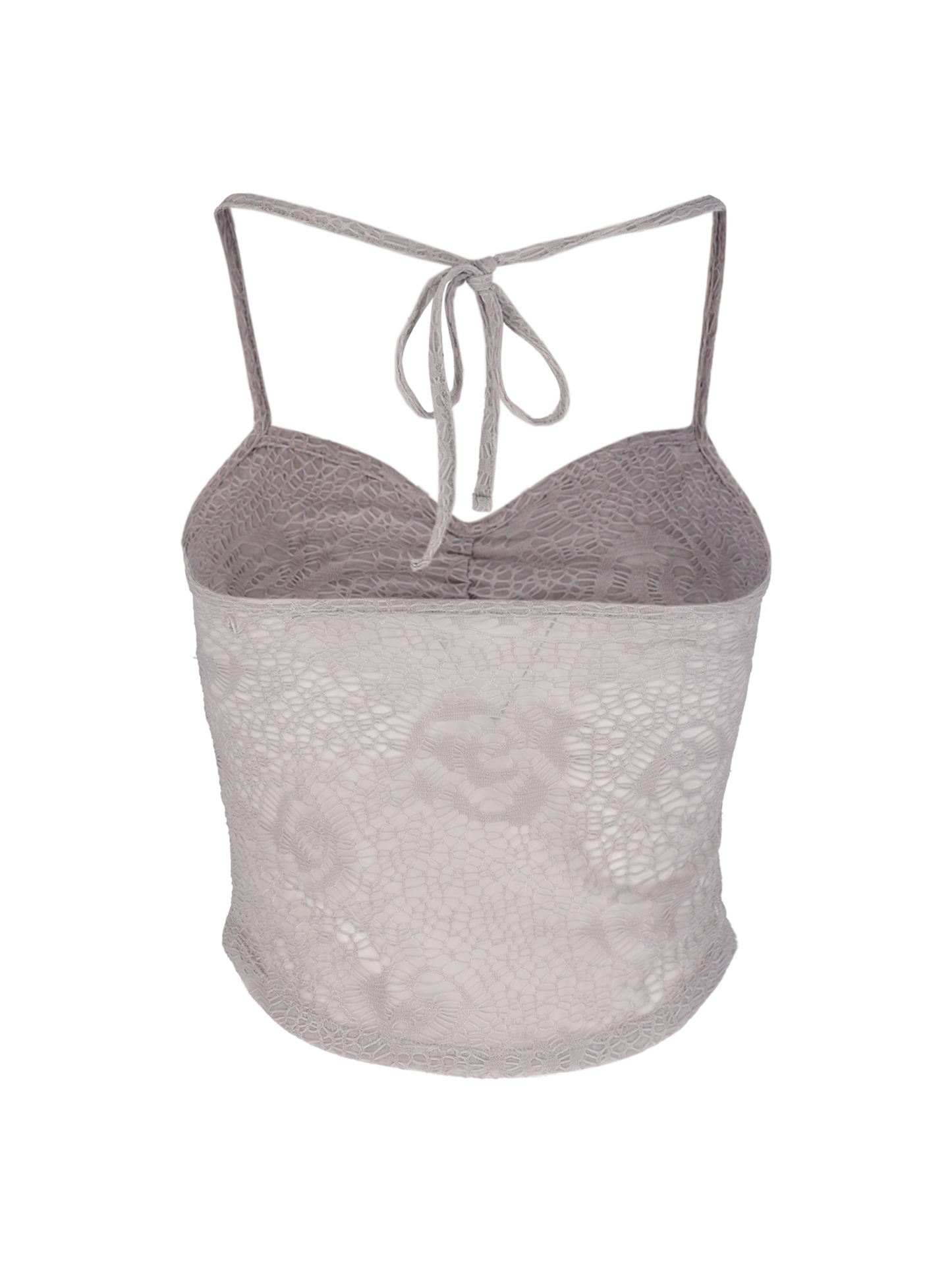 SWIRL STRING SLEEVELESS (GREY)