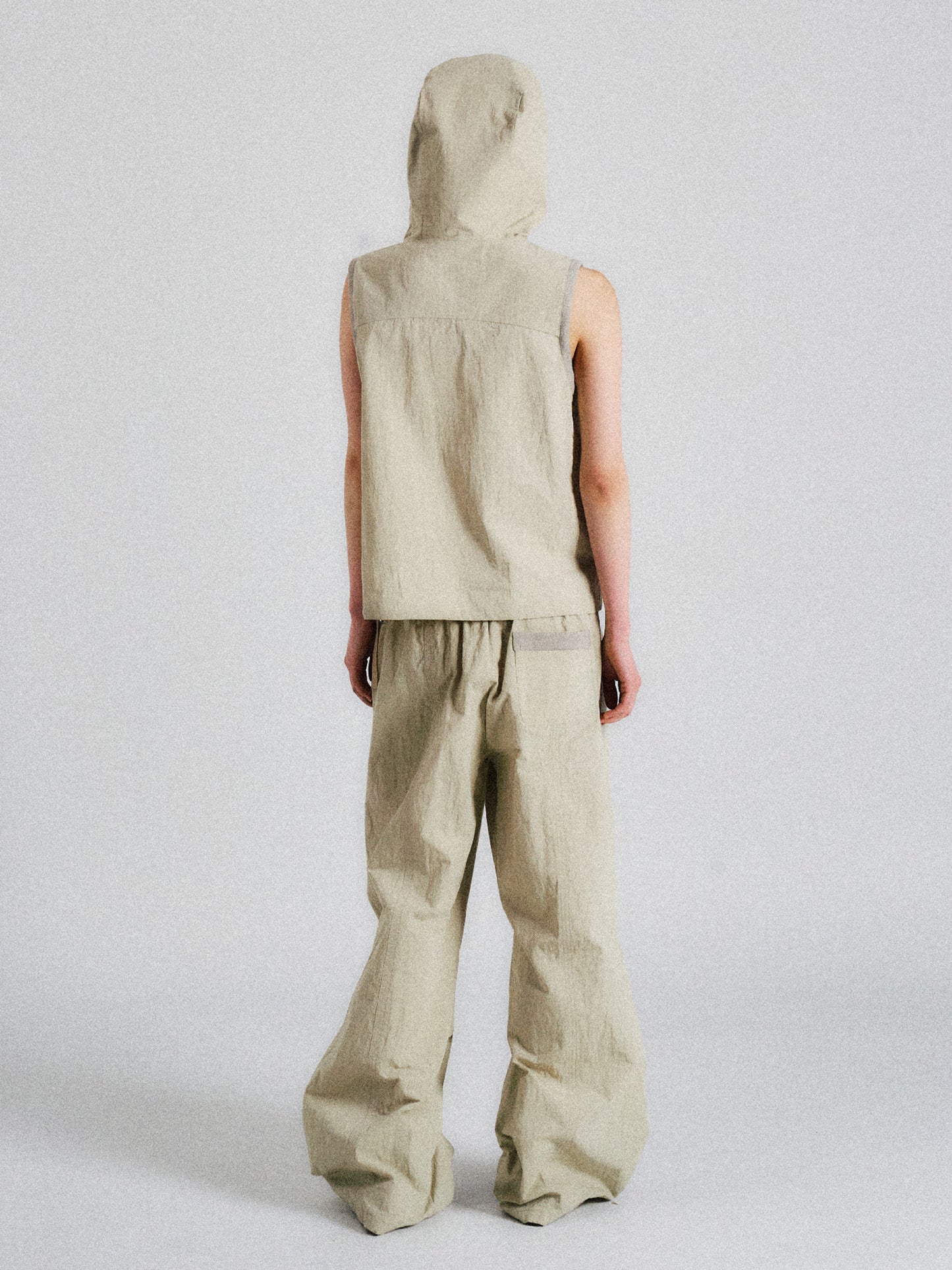 RIB PARACHUTE PANTS (IVORY)
