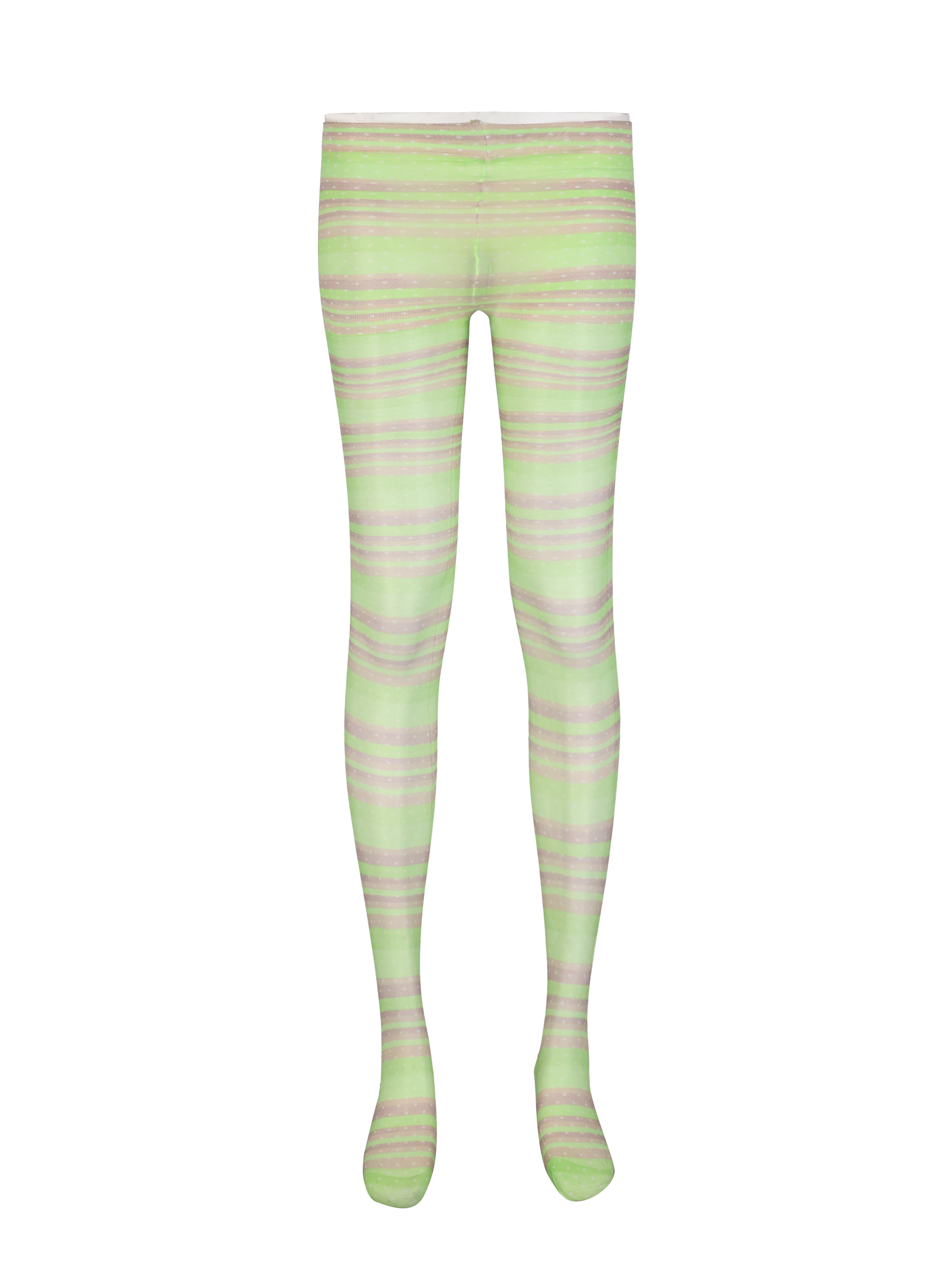 GREEN STIRPE TIGHTS - Main Image
