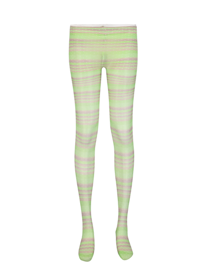 GREEN STIRPE TIGHTS