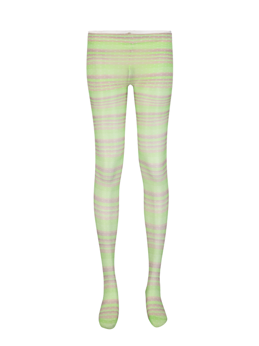 GREEN STIRPE TIGHTS