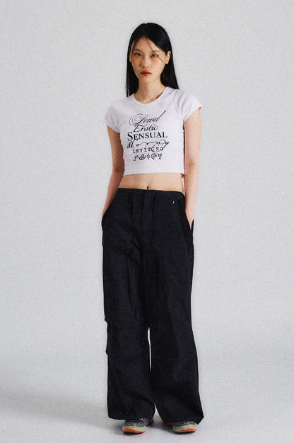 Acrostic Crop Tee