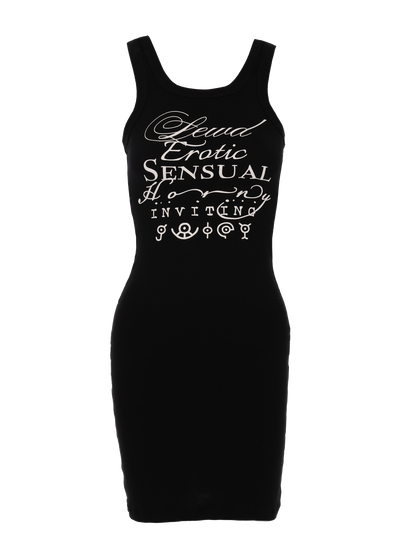 Acrostic Dress (black)